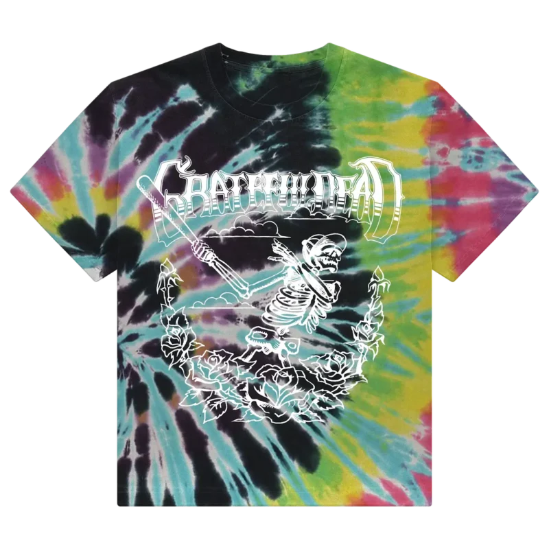Baseball Skelly Tie-Dye T-Shirt